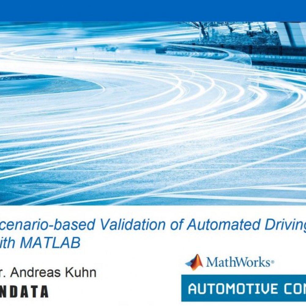 ANDATA Vortrag auf MathWorks Automotive Conference 2019