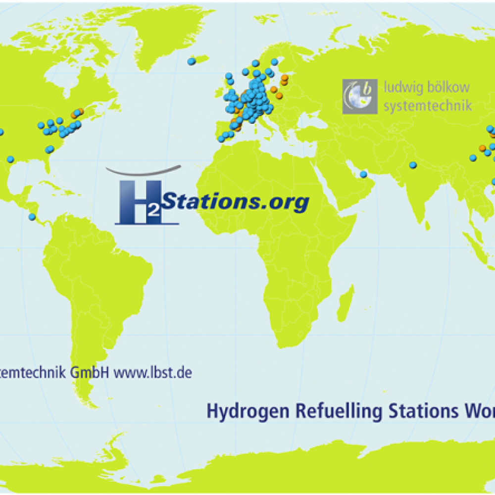 Deutschland: Weltweit größter Zuwachs an H2-Tankstellen